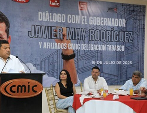 Gobierno del Pueblo invierte este año 4 mil mdp en obra pública lo que genera empleos y fortalece la economía, afirmó Javier May en reunión con integrantes de la CMIC